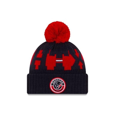 Houston Texans Gorra | New Era NFL Cold Weather Sport Knit Beanie Mexico - Azules
